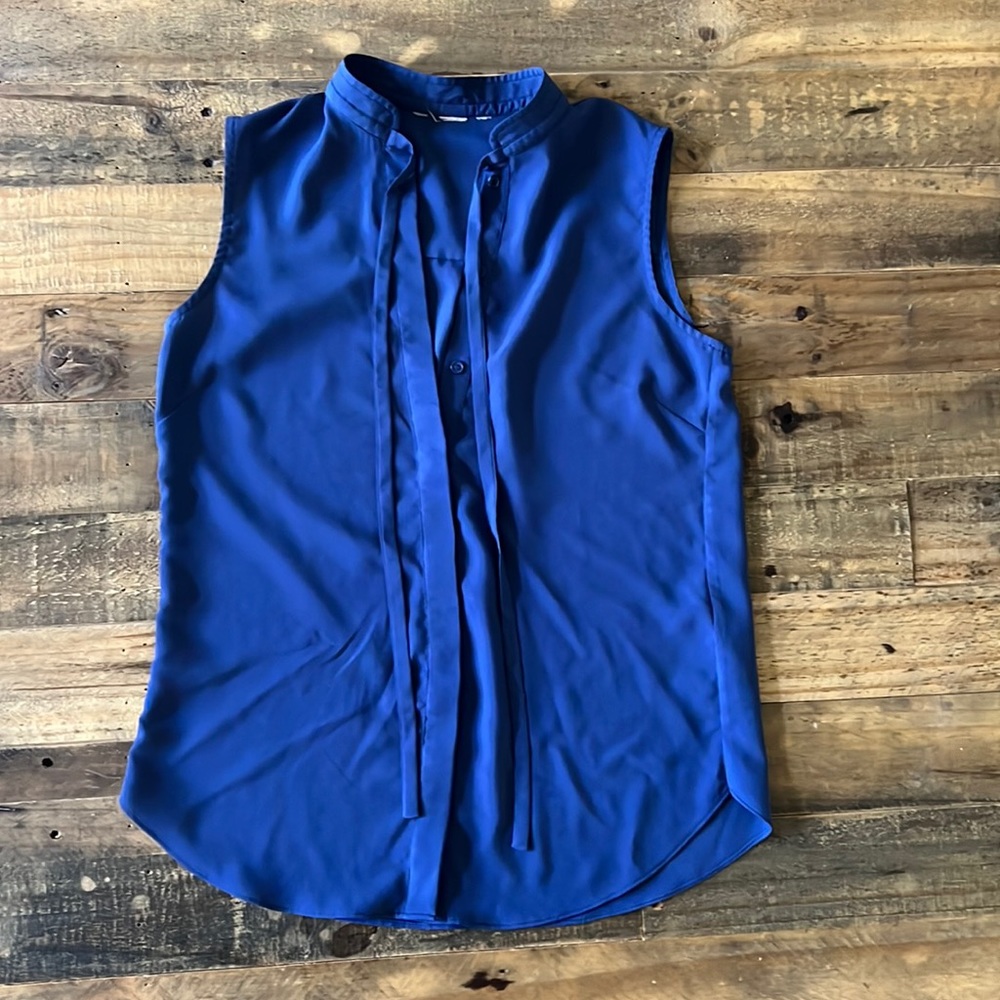 Dressy Blue Tank